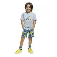 ราคา ADIDAS KIDS ชุดเซ็ตเสื้อและกางเกงเด็กเล็กยูนิเซ็กส์ สำหรับหน้าร้อน Adidas X Smiley World สีฟ้า 116 UK (GRCDS11525040143)