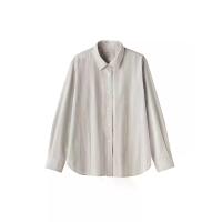 ราคา MUJI เสื้อเชิ้ตผู้หญิง แขนยาว ผ้าบรอด L (GRMJT54524120943)