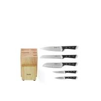 ราคา TEFAL ชุดเซ็ตมีด Ice Force 5 ชิ้น พร้อมที่จัดเก็บมีด มีดเชฟ 20 ซม. + มีดซันโตกุ 18 ซม. + มีดหั่นขนมปัง + มีดอเนกประสงค์ 11 ซม. + มีดปอกผลไม้ 9 ซม. สีเงิน (CDS13972004)