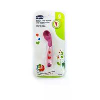 ราคา CHICCO ช้อนสำหรับเด็ก First 8m+ รุ่น CH210161001000 สีชมพู (CDS20783068)