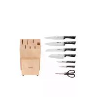 ราคา TEFAL ชุดมีด Ice Force 7 ชิ้น +ที่จัดเก็บมีด มีดเชฟ 20 ซม.+มีด 20 ซม.+มีดหั่นขนมปัง 20 ซม.+มีดซันโตกุ 18 ซม.+มีดอเนกประสงค์ 11 ซม.+มีดปอกผลไม้ 9 ซม.+กรรไกร (CDS13972011)