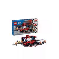 ราคา LEGO ตัวต่อเสริมทักษะ F1 Pit Stop & Pit Crew with Ferrari Car 60443 สีแดง (CDS18718072)
