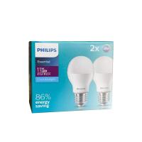 ราคา PHILIPS LIGHTING หลอด LED Ess LEDbulb 11W แสงคูลเดย์ไลท์ แพ็คคู่ สีขาว (CDS19574172)