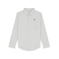 ราคา GIORDANO เสื้อเชิ้ตแขนยาวเด็กผู้ชาย Oxford Embroidery Shirt สีเทา 15.5 (GRMKPPR000152367)