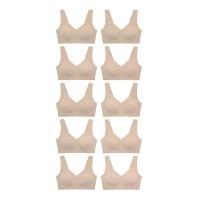 ราคา SABINA [แพ็ก 10 ชิ้น] [Online Exclusive] Perfect Bra เสื้อชั้นใน ไร้ตะเข็บ ไร้โครง - สีเนื้อเข้ม XL (GRMKPPR000177533)