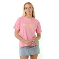 ราคา RIP CURL เสื้อยืดผู้หญิง Surf Puff Relaxed สี Pink/Orange S (GRCDS54525090089)