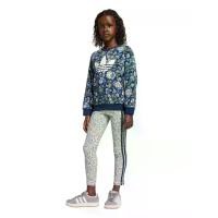 ราคา ADIDAS KIDS ชุดเซ็ตเด็กเล็กผู้หญิง เสื้อคอกลม + กางเกงรัดรูป adidas Originals X Liberty London สียีนส์ 104 UK (CDS24803717)