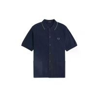 ราคา Fred Perry เสื้อโปโลผู้ชาย TXRD STRIPE BUTTON THRU POLO สีกรม M (MKP2096736)