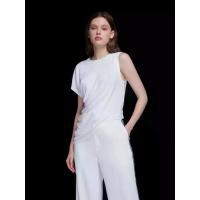 ราคา ASV (AW23) เสื้อยืดผู้หญิง คอกลม แขนสั้น ทรงเฉลียง สีขาว L (GRMKPPR000144694)