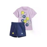 ราคา ADIDAS KIDS ชุดเซ็ตเสื้อและกางเกงเด็กทารกยูนิเซ็กส์ สำหรับหน้าร้อน Adidas X Smiley World สีม่วง 86 UK (GRCDS11525040132)