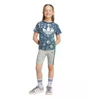 ราคา ADIDAS KIDS ชุดเซ็ตเด็กเล็กผู้หญิง เสื้อยืด + กางเกง adidas Originals x Liberty London สียีนส์ 116 UK (CDS24803632)