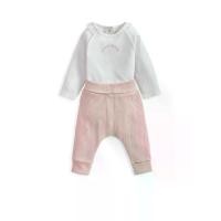 ราคา MAMAS & PAPAS ชุดเซ็ตเด็กเล็กผู้หญิง ชุดจั๊มพ์สูทขาเว้า + กางเกงเลกกิ้ง Little Sister 2 ชิ้น สีชมพู 6-9 Month (CDS20193782)