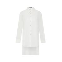 ราคา ASAVA ( AW24 )เสื้อเชิ้ตผู้หญิง แขนยาว ทรงหน้าสั้นหลังยาว สีขาว XS (GRMKPPR000154862)