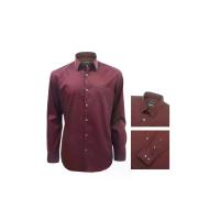 ราคา GUY LAROCHE MENWEAR เสื้อเชิ้ตผู้ชาย คอปก แขนยาว BAP6270A5MR - สีแดงเลือดหมู L (GRMKPPR000164422)