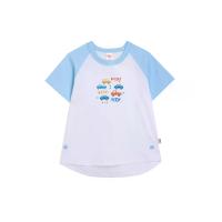 ราคา Angel Baby เสื้อยืดแขนสั้นเด็กเล็กผู้ชาย พิมพ์ลายรถ สีขาว 90 US (GRCDS53725070599)