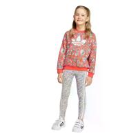 ราคา ADIDAS KIDS ชุดเซ็ตเด็กเล็กผู้หญิง เสื้อคอกลม + กางเกงรัดรูป adidas Originals X Liberty London สีแดง 128 UK (CDS24803700)