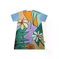 ราคา YODYOKO เดรสผู้หญิง - สีฟ้า : ลายละมุนกลีบดอกในสวนพาสเทล Free Size (MKP2088906)