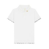 ราคา GIORDANO เสื้อโปโลเด็กผู้ชายแขนสั้น Slim Liquid Touch Embroidery Polo (Supremacy) สีขาว 120 (GRMKPPR000153977)