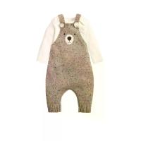 ราคา MAMAS & PAPAS ชุดเซ็ตเด็กเล็กยูนิเซ็กส์ บอดี้สูทขาเว้า & ชุดเอี๊ยม Bear ผ้าถัก 2 ชิ้น สีน้ำตาล 3-6 Month (CDS24784139)