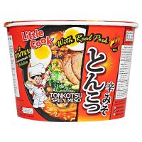 ราคา ลิตเติ้ลกุ๊กบะหมี่กึ่งสำเร็จรูปรสทงคตสึสไปซี่มิโซะ 150กรัม