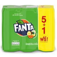 ราคา แฟนต้าน้ำเขียว 325มล.แพค6