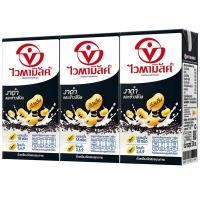 ราคา ไวตามิลค์ดับเบิ้ลแบล็คน้ำนมถั่วเหลืองยูเอชทีสูตรงาดำและข้าวสีนิล 300มล. แพค 3