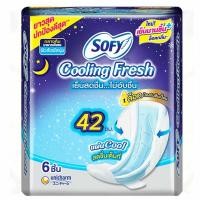 ราคา โซฟีคูลลิ่งเฟรชกลางคืนสลิมมีปีก42ซม. 6ชิ้น