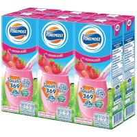 ราคา โฟร์โมสต์นมยูเอชทีกลิ่นสตรอเบอร์รี่ 225มล. แพค 6