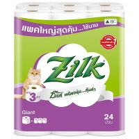 ราคา ซิลค์ไจแอนท์กระดาษชำระความยาว3เท่า 24ม้วน
