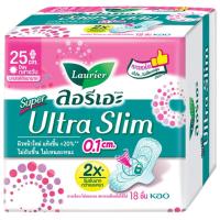ราคา ลอรีเอะผ้าอนามัยซุปเปอร์อัลตร้าสลิม 25ซม.18ชิ้น