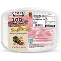 ราคา ยูฟาร์มสามชั้นสไลซ์ 200กรัม(C