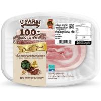 ราคา ยูฟาร์มหมูสามชั้น 250กรัม(C