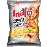 ราคา เทสโตเดวิลมันฝรั่งแท้ทอดกรอบแผ่นหยักรสบาร์บีคิวแมกซ์สไปซี่ 69กรัม