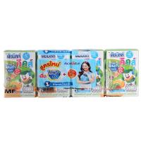 ราคา ดัชมิลล์คิดส์นมเปรี้ยวยูเอชทีรสผลไม้รวม 90มล. แพค 4