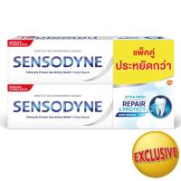 ราคา เซ็นโซดายน์ยาสีฟันรีแพร์แอนด์โพรเทคท์เอ็กซ์ตร้าเฟรช 100กรัม แพค 2