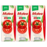 ราคา มาลีน้ำมะเขือเทศ100เปอร์เซ็นต์ 200มล. แพค 3