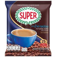 ราคา ซุปเปอร์กาแฟปรุงสำเร็จชนิดผงสูตรน้ำตาลน้อย 15กรัม แพค 25