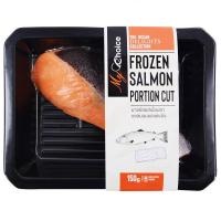 ราคา มายช้อยส์เนื้อปลาแซลมอนแล่แช่แข็งขนาด 150กรัม