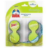 ราคา เป็ดผลิตภัณฑ์ทำความสะอาดโถสุขภัณฑ์กลิ่นเฟรชกรีนเลมอน 38กรัม แพค 4