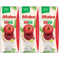 ราคา มาลีน้ำทับทิมผสมน้ำผลไม้รวม100เปอร์เซ็นต์ 200มล. แพค 3