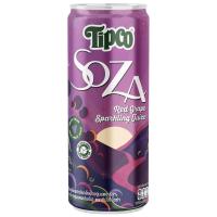 ราคา ทิปโก้โซซ่าเครื่องดื่มสปาร์คกลิ้งน้ำองุ่นแดง 330มล.