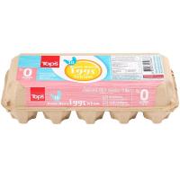 ราคา ท็อปส์ไข่ไก่สดปลอดสารเบอร์0 แพค 10ฟอง