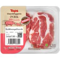ราคา ท็อปส์สันคอหมูสเต็กอนามัย 300กรัม