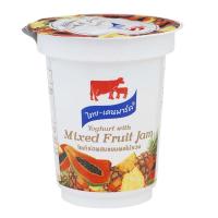 ราคา ไทยเดนมาร์คโยเกิร์ตผสมแยมผลไม้รวม 120กรัม