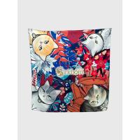 ราคา Japanese Silk Satin Scarf Naughty Cat Collection - Red (200030346)