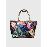 ราคา Manolo Silk Bag Double Tote Naughty Cat - Green (200030380)