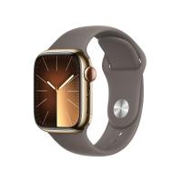 ราคา Apple Watch Series  9 GPS + Cellular 41mm Gold Stainless Steel Case with Clay Sport Band - M/L (195949023316)