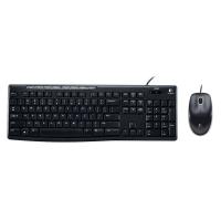 ราคา เมาส์และคีย์บอร์ดไร้สาย Logitech Wired Mouse + Keyboard MK200 (TH/EN) (097855069450)