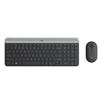 ราคา เมาส์และคีย์บอร์ดไร้สาย Logitech Wireless Mouse + Keyboard MK470 Slim Graphite (TH/EN) (097855152183)