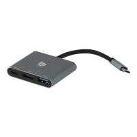 ราคา Blue Box 3-in-1 USB Type-C Hub Silver Grey (8858882041763)